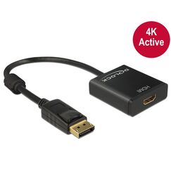 DeLOCK 62607 Videokabel-Adapter 0,2 m DisplayPort HDMI Typ A (Standard) Schwarz