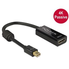 DeLOCK 62613 Videokabel-Adapter 0,2 m Mini DisplayPort HDMI Typ A (Standard) Schwarz