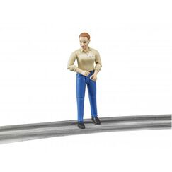 BRUDER Woman with light skin tone and blue trousers