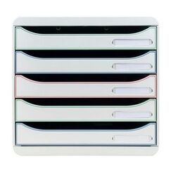 Exacompta 309303D Schubladenordnungssystem Kunststoff Blau, Grün, Grau, Pink, Salbei