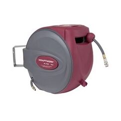 KRAFTWERK 31043 Gartenschlauchrolle Multi-Positions-Rolle Automatisch Grau, Rot