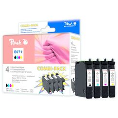 Peach E071 bk, c, m, y Spar Pack Tintenpatronen