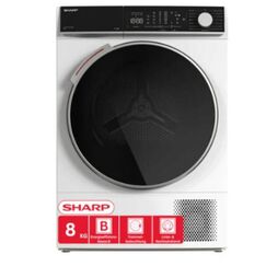 Sharp KD-WNHL8S9GWB Wäschetrockner Freistehend Frontlader 8 kg Weiß