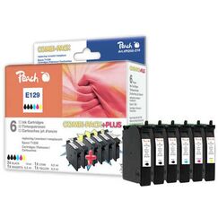 Peach E129 3xbk, c, m, y Spar Pack Plus Tintenpatronen