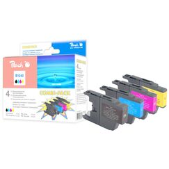 Peach B1240 bk, c, m, y Spar Pack Tintenpatronen