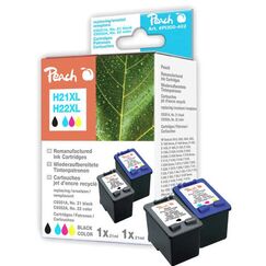 Peach H21XL/H22XL bk, color Spar Pack Druckköpfe