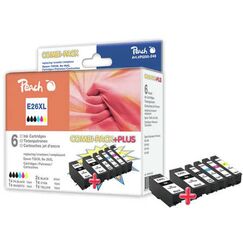 Peach E26XL 2xbk, c, m, y, pbk Spar Pack Plus Tintenpatronen