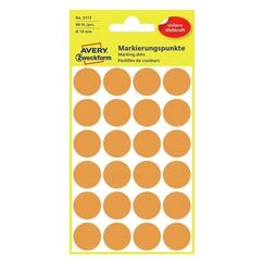 Avery 3173 selbstklebendes Etikett Rund Permanent Orange 96 Stück(e)