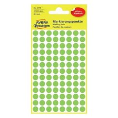 Avery 3179 selbstklebendes Etikett Rund Permanent Grün 416 Stück(e)