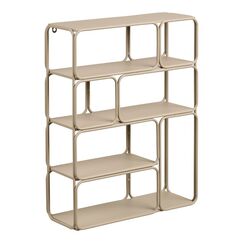 House Nordic Lanciano Modulares Regal Wandverteiler Metall Beige
