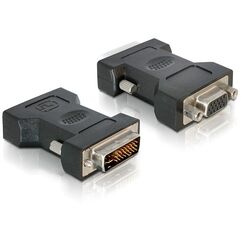 DeLOCK VGA 15pin F > DVI 24+5 M DVI-I 15pin VGA Schwarz