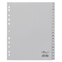 Durable 652010 Tab-Register Alphabetischer Registerindex Grau