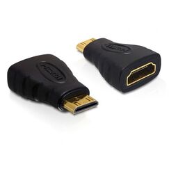 DeLOCK 65244 Kabeladapter 19-p HDMI-C M 19-p HDMI-A F Schwarz