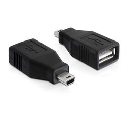 DeLOCK 65277 Kabeladapter mini USB USB 2.0-A Schwarz