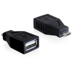 DeLOCK 65296 Kabeladapter USB 2.0-A USB micro-B Schwarz