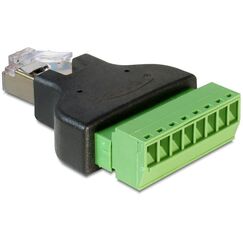 DeLOCK 65389 Kabeladapter RJ45 8p Schwarz, Grün