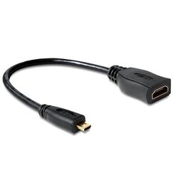 DeLOCK 65391 HDMI-Kabel 0,23 m HDMI Typ A (Standard) HDMI Typ D (Mikrofon) Schwarz