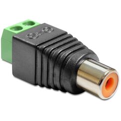 DeLOCK 65418 Kabeladapter RCA 2p Schwarz, Grün, Silber