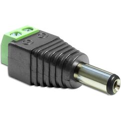 DeLOCK 65487 Kabeladapter DC 2.5 x 5.5 mm 2p Schwarz, Grün
