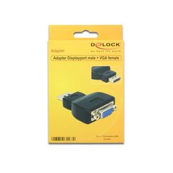 DeLOCK 65567 Kabeladapter DisplayPort VGA Schwarz