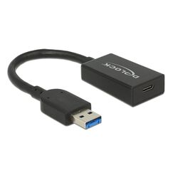 DeLOCK 65698 USB Kabel USB 3.2 Gen 2 (3.1 Gen 2) 0,15 m USB A USB C 10 Gbit/s Schwarz