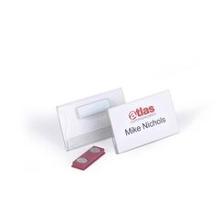 Durable Namensschild mit Magnet 40 x 75 mm