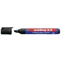 Edding 33 Permanent-Marker Meißel Schwarz 1 Stück(e)