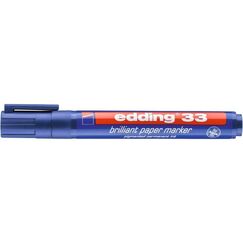 Edding 33 Permanent-Marker Meißel Blau 1 Stück(e)