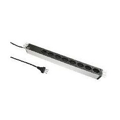 Max Hauri AG 333.0371 Stromverteilereinheit (PDU) 8 AC-Ausgänge 1U Schwarz