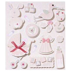 HobbyFun 3451393 Dekorativer Aufkleber Pink