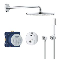 GROHE 34731000 Duschsystem 2 Kopf/Köpfe Wand Chrom