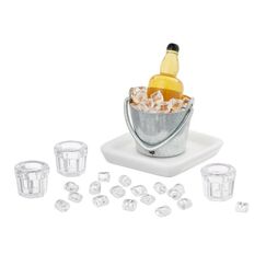 HobbyFun Getränke-Set ca. 3 cm, Set 6-teilig
