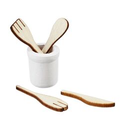 HobbyFun Küchen-Set ca. 3 cm, Set 5-teilig
