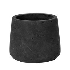 Pottery Pots Patt XL Drinnen/Draußen Topfpflanzer Freistehend Ton Schwarz, Farbe: Schwarz