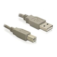 DeLOCK 82216 USB Kabel USB 2.0 3 m USB A USB B Grau