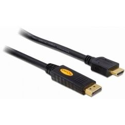 DeLOCK 82441 Videokabel-Adapter 5 m Displayport HDMI Schwarz