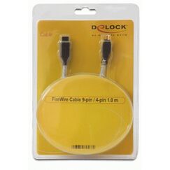 DeLOCK FireWire A/B, 1.0m 1 m Grau
