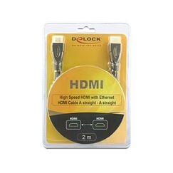 DeLOCK 2m HDMI AM/AM HDMI-Kabel HDMI Typ A (Standard) Schwarz