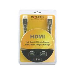 DeLOCK 5m HDMI AM/AM HDMI-Kabel HDMI Typ A (Standard) Schwarz