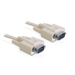 DeLOCK RS-232, 2m Serien-Kabel Beige DB-9