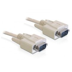 DeLOCK RS-232, 5m Serien-Kabel Beige DB-9
