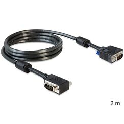 DeLOCK SVGA 2 m VGA-Kabel VGA (D-Sub) Schwarz