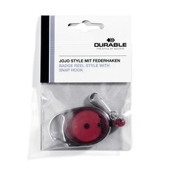 Durable 832703 Auweishülle Zubehör Namensschild mit Jojo Rot, Silber 1 Stück(e)