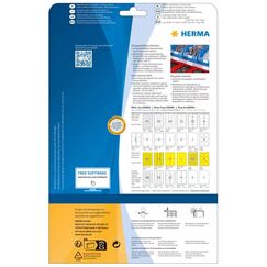 HERMA Versandetiketten wetterfest A4 99,1x93,1 mm weiß stark haftend Folie matt 150 St.