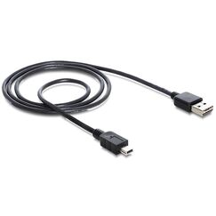 DeLOCK 3m USB 2.0 A - mini USB m/m USB Kabel USB A Mini-USB B 0,48 Gbit/s Schwarz