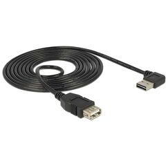 DeLOCK 1m, USB 2.0-A - USB 2.0-A USB Kabel USB A 0,48 Gbit/s Schwarz