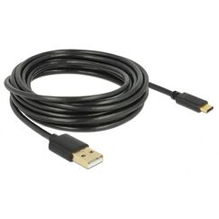 DeLOCK 83669 USB Kabel USB 2.0 4 m USB A USB C 0,48 Gbit/s Schwarz