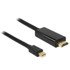 DeLOCK 83698 Videokabel-Adapter 1 m Mini DisplayPort HDMI Schwarz
