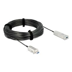 DeLOCK 50m USB3.0-A + USB Micro-B/USB3.0-A USB Kabel USB 3.2 Gen 1 (3.1 Gen 1) USB A USB A/Micro-USB B 5 Gbit/s Schwarz, Silber, Länge: 50 m