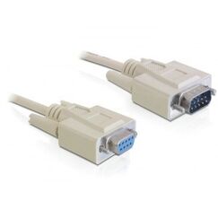 DeLOCK RS-232 3m Serien-Kabel Beige SUB-D 9